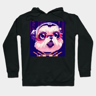 Cutest Shi tzu as anime retrowave Hoodie